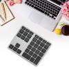 Greensen Wireless Number Pad, 35 Keys Scissor Switch BT5.0 Aluminium Alloy Case Numeric Keypad with Type C Cable for OS X Laptop System Desktop Tablet view 3