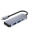 6-in-1 USB C Docking Station 3.0 HUB 4K TY>pe to HDMI Adapter Splitter OTG for PC Pro(4-in-1 HDMI) view 1