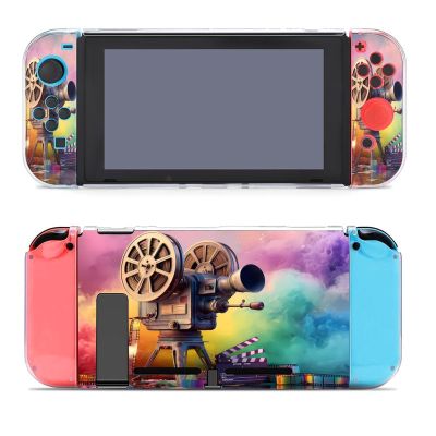 Movie Projector Film Chalkboard Case Compatible for Switch Cute Protective Cover Shell for Women Men