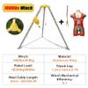 BYFSRUS Telescopic Aluminum Tripod 1.342.14m Adjustable AntiFall Safety Legs for Deep Wells Sewers ChimneysEmergency Fire Support Equipment SpaceSaving Design view 2