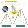 BYFSRUS Telescopic Aluminum Tripod 1.342.14m Adjustable AntiFall Safety Legs for Deep Wells Sewers ChimneysEmergency Fire Support Equipment SpaceSaving Design view 4