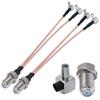 2pcs F to TS9 Coax Cable F Type Female to TS9 Male Right Angle Splitter Cable RG316 6inch (15cm) Y Type Coaxial Cable view 2