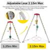 Compact Rescue Tripod with SelfLocking Winch and Fall Protection for Tunnel and Pipe Safety WorkEssential Equipment for Confined Space Operations view 4