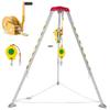 BYFSRUS Heavy-Duty Rescue Tripod, Fire Safety Equipment, Lifting and Rescue Gear, Firefighter Tripod Kit for Emergency Situations, Rescue System view 1