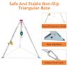 BYFSRUS Compact Tripod with Winch, 544 kg Capacity, 2.8m Leg Bracket, Self-Locking Device for Fall Protection and Rescue  Ideal for Limited Space Applications view 4