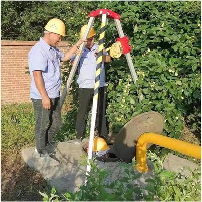 BYFSRUS Confined Space Rescue Tripod KitLightweight Aluminum Retractable Legs Fall Protection Device for Safety Perfect for Emergency Response & Professional Use Durable & Portable.