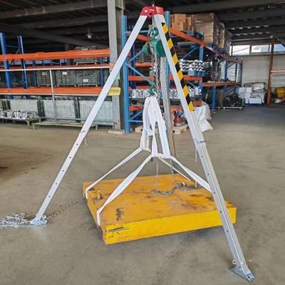 BYFSRUS HeavyDuty Rescue Tripod for Confined Spaces Emergency Fire Tripod Kit Sturdy Scaffold Tripod for Rescue Operations and Safety HighStrength Lifeline Support System.