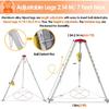 BYFSRUS Adjustable Retractable Rescue Tripod for Confined Spaces 1800lbs Lifting Equipment 65ft 82ft & 98ft Winch Support (Without Fall Arrestor) view 4
