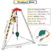 Portable Confined Space Rescue Tripod - 7ft Adjustable 2600LBS Capacity Perfect for Firefighting Sewer & Pipeline Emergency Rescues view 4