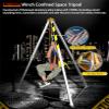 BYFSRUS Telescopic Rescue Tripod with Pulley & CarabinerFall Protection for Confined SpacesDurable Lightweight Easy Setup for Safety in Tight Areas view 3