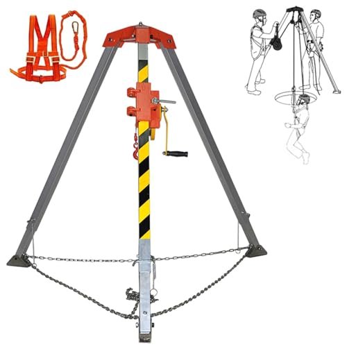 BYFSRUS HeavyDuty Rescue Tripod for Confined Spaces Fire Safety Equipment Emergency Fall Protection Multifunctional Rescue System for Safety Operations and Rescue Teams