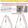 BYFSRUS HeavyDuty Rescue Tripod for Confined Spaces 1200 lbs Capacity with Retractable Winch Fall Protection Equipment for Safety and Rescue Operations view 3