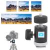 Multi Functional Aluminum Alloy Ball Head with Cold Shoe Base, Camera Ball Head for Fill Light, 360 Degree Rotation and 90 Degree Adjustment, Compatible with Camera, Phone, view 4
