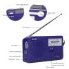 Wisoqu Hand Cranked Emergency Radio, Solar AM FM Weather Radio with LED Flashlight and Wrist Strap, for Outdoor Camping Disaster Relief view 4