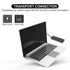 CATIEBYE Port USB Hub High-Speed USB Splitter Adapter Ultra-Thin Multi-Device Expansion for Laptop and Desktop Plug and Play with Voltage Stabilizing Chip Compatible with Keyboard Mouse view 3