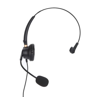 Pengcadent H600 3.5 Telephone Headset, Monaural Business Headset with Mic, 3.5mm Jack Headset for Smartphone Tablet PC, Noise Cancelling Microphone with Soft Ear Cushions and Adjustable Headb