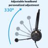 Pengcadent H600 3.5 Telephone Headset, Monaural Business Headset with Mic, 3.5mm Jack Headset for Smartphone Tablet PC, Noise Cancelling Microphone with Soft Ear Cushions and Adjustable Headb view 4
