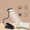 CORHAD Adjustable USB Rechargeable LED Reading Light with Clip Flexible Gooseneck Table Lamp for Eye Protection Bedside Book Light Portable for Students and Camping view 2