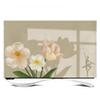 32-80 Inch Indoor TV Dust Cover Universal Modern Screen Protector for Flat/Curved Displays, Desktop or Wall-Mounted Monitors Simple TV/Computer Decoration-flower||49-52inch view 1
