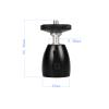 1-10pcs Tripod Heads Q39 Load 360 Degree Rotating Mini Ball Head Ballhead with 1/4" Screw for Monopod Tripod Light Stand Excellent(10pcs Big) view 3
