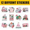12pcs Christmas Book Club Stickers Pack for Cozy Readers, Book Lovers Winter TBR Fans Polar Bear, Penguin, Cat, Bookshop, Holiday Quotes Bookish Christmas Vinyl Decals Laptop, Water Bottle 3 Inches view 2