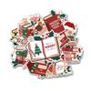 12pcs Christmas Bookmas Stickers Pack For Holiday Readers, Cozy Book Lovers Winter Reading Fans Festive Book Stacks, Holly Decor Bookish Christmas Quotes Vinyl Decals For Water Bottle, Laptop 4 Inches view 1