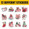12pcs Christmas Bookish Stickers Pack for Cozy Readers, Holiday Book Lovers & Winter Reading Fans  Cute Festive Books, Mugs, Stockings, Gifts & Snowman Vinyl Decals for Water Bottle, Laptop 2 Inches view 2
