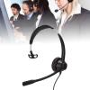 WiseZythum 2.5mm Business Headset, Noise Cancelling Monaural Traffic Headset with HD Microphone, Adjustable Speaker Volume for Call Center Office Customer Service, Compatible with Devices view 2