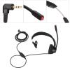 WiseZythum 2.5mm Business Headset, Noise Cancelling Monaural Traffic Headset with HD Microphone, Adjustable Speaker Volume for Call Center Office Customer Service, Compatible with Devices view 4