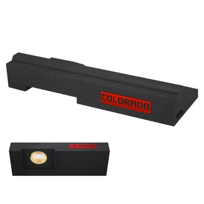 2015-2023 Chevy Colorado Crew Cab Single Ported Vneted Sub Box Ground-Shaker Subwoofer Enclosure Custom Speaker Box Car Audio Ground Shaker (RED, 10")