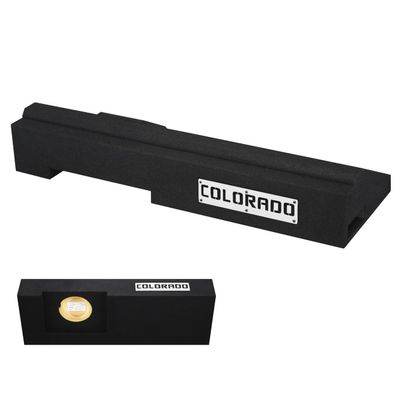 2015-2023 Chevy Colorado Crew Cab Single Ported Vneted Sub Box Ground-Shaker Subwoofer Enclosure Custom Speaker Box Car Audio Ground Shaker (White, 10")
