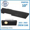 2015-2023 Chevy Colorado Crew Cab Single Ported Vneted Sub Box Ground-Shaker Subwoofer Enclosure Custom Speaker Box Car Audio Ground Shaker (Black, 10") view 2