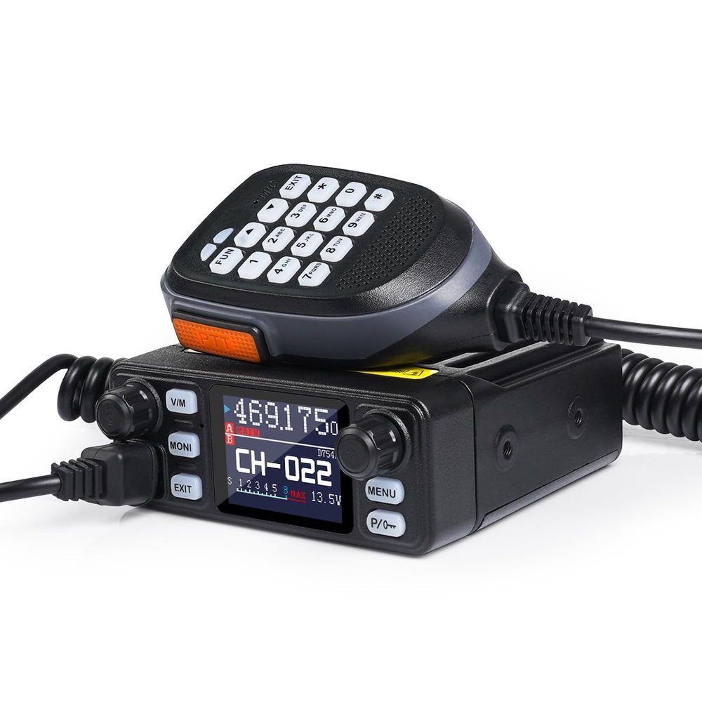 KSUN walkie Talkie Car Radio- Long Range Two-Way Radio with UVDual Mode, 2.1" Display, Smart Temperature Control for Off-Roading, Self-Driving Adventures & Camping 5200D (1 Pack, Black)