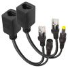 Coaxuhf Passive PoE Injector 5 Pairs Passive PoE Injector and PoE Splitter Kit with 5.5x2.1 mm DC Power Adaptor Connector RJ45 Power Over Ethernet view 3