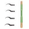 CPU Glue Remover Knife Professional 4 In 1 Hand Finish CPU IC Chip Glue Remover Tool Kit for IOS Smartphone Repair Made of Aluminum Alloy with Copper Head Includes 4 Blades view 2