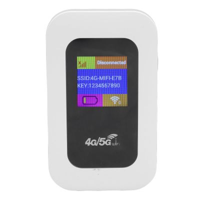 4G 5G Mobile WiFi Hotspot for Travel, Wireless Network Portable Router with SIM Card Slot for Travel, Support 10 Users Plug and Play