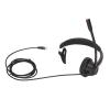 Dam Skerisi H390 RJ9 Telephone Headset, Noise Cancelling Unilateral Corded Business Headphone with Mic, Durable ABS Material for Landline Customer Service Office Call Center Telemarketing view 1