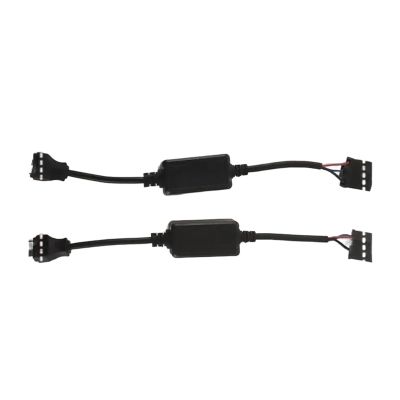 A76T-Relay H4 Anti Flicker Harness Error Free Decoders Fit 7 Inch H4 LED Headlight Compatible for Jeep Wrangler JK Accessories US Plug
