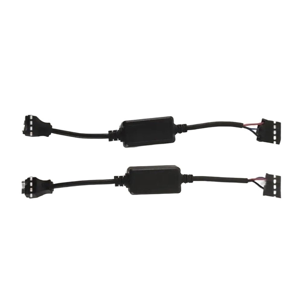 A76T-Relay H4 Anti Flicker Harness Error Free Decoders Fit 7 Inch H4 LED Headlight Compatible for Jeep Wrangler JK Accessories US Plug