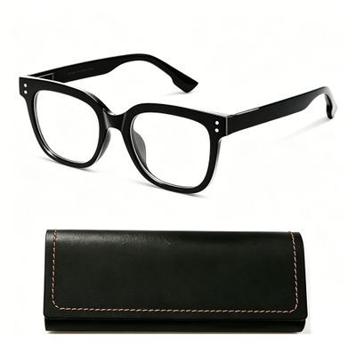 JCBCKJ Blue Light Blocking Glasses For Men And Women, Featuring Anti-Eye Fatigue And UV Protection Functions, Ideal For Computer Games, TV, Mobile Phones, Etc Wearing glasses box