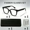 JCBCKJ Blue Light Blocking Glasses For Men And Women, Featuring Anti-Eye Fatigue And UV Protection Functions, Ideal For Computer Games, TV, Mobile Phones, Etc Wearing glasses box view 2