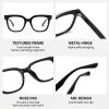 JCBCKJ Blue Light Blocking Glasses For Men And Women, Featuring Anti-Eye Fatigue And UV Protection Functions, Ideal For Computer Games, TV, Mobile Phones, Etc Wearing glasses box view 4