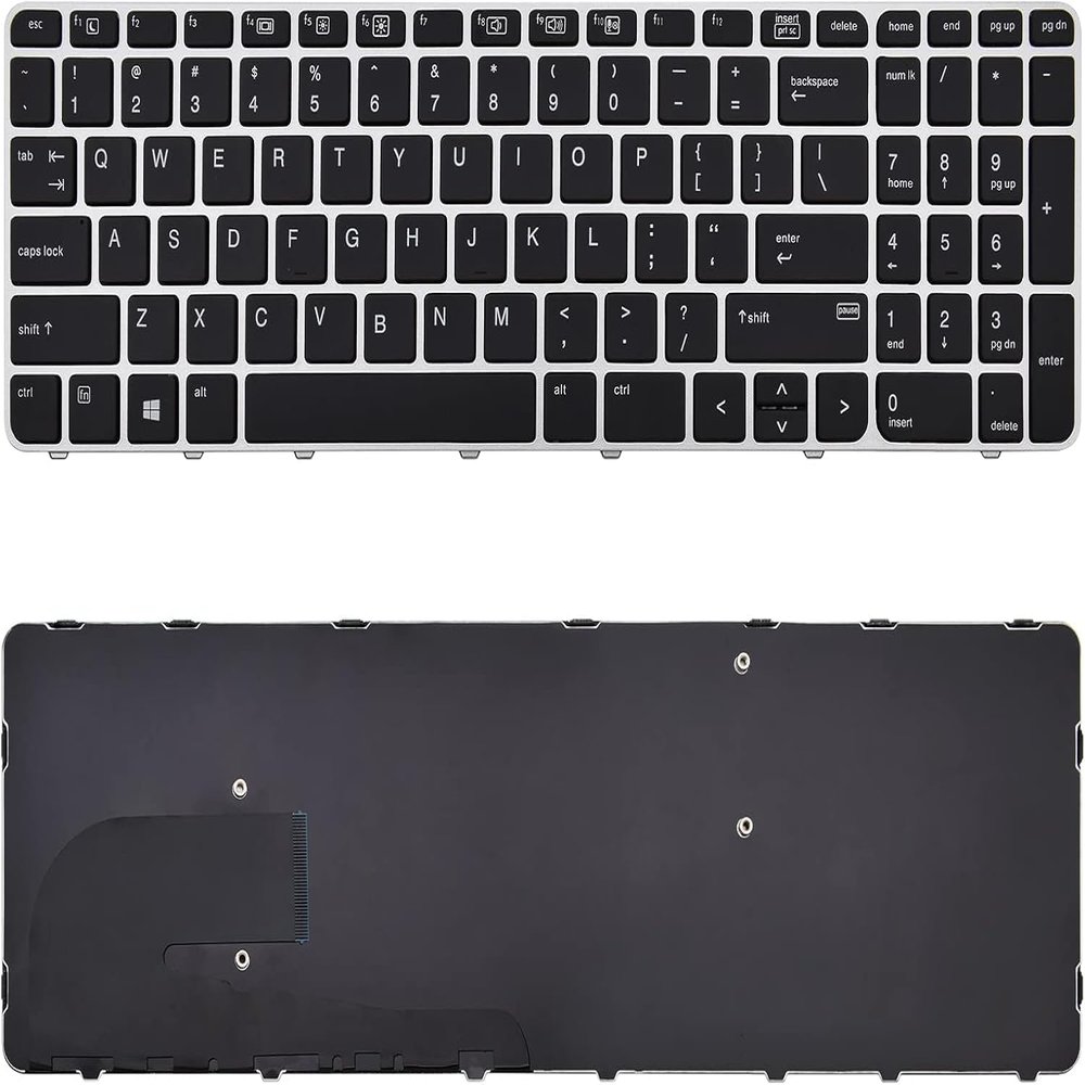 100% New Compatible Keyboard with HP EliteBook 755 G3,755 G4,850 G3,850 G4,Zbook 15U G3 with No Backlit and No Trackpoint