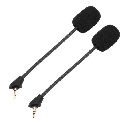 2PCS Mic Set for Cloud Gaming Headset - Noise Cancelling Detachable Mic Boom for Clear Sound for