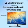 LG 32 inch 4K UHD (3840 x 2160) Ultrafine Computer Monitor, HDR10, 90% DCI-P3, Dynamic Action Sync, OnScreen Control, Built-in Speakers, Black Stabilizer, Flicker Safe, Pivot/Height/Tilt Adjustment view 4