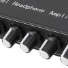 10 Channel Headphone Amplifier, Professional Stereo Headphone Amp, Ultra Low Noise with Independent Volume Control, 1 in 10 Out Splitter for Studio Mixing, Built in Equalizer view 2