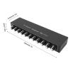 10 Channel Headphone Amplifier, Professional Stereo Headphone Amp, Ultra Low Noise with Independent Volume Control, 1 in 10 Out Splitter for Studio Mixing, Built in Equalizer view 3