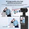 Wisoqu 4K Action Camera, 1.31 Inch HD Screen Anti Shake Sports Camera with 180 Degree Rotating Lens, 1/4 Inch Screw Hole Back Clamp for Cycling view 4