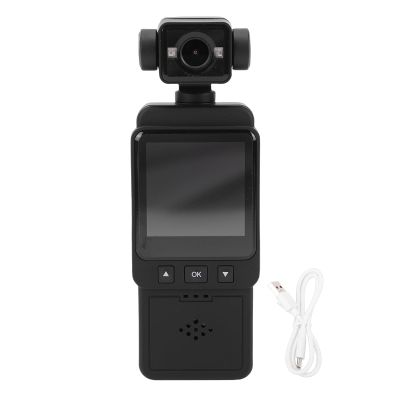 Wisoqu 1080P Action Camera, 1.54 Inch TFT Screen 360 Degree Rotatable Lens with Built in WiFi and Stabilization, for Cycling Motorcycle Vlog POV Recording