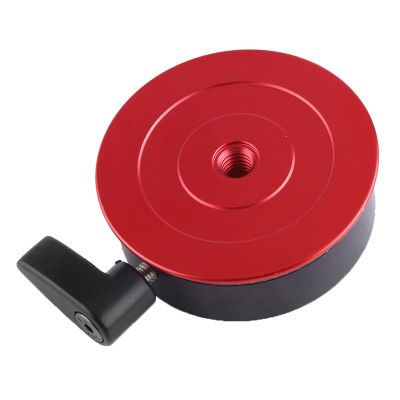 Akozon Aluminum Alloy Panorama Ball Tripod Head with Bubble Level and 3/8 Inch Screw